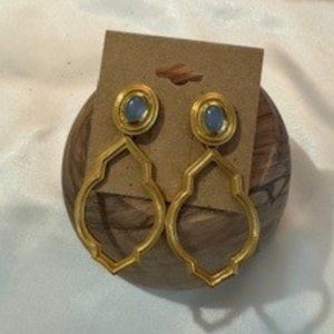Julie Vos Blue Calcedony Drop Earrings - Like new!